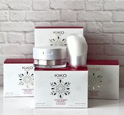 Матуюча біла пудра kiko milano , snow-kissed holiday my setting duo face