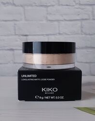 Unlimited long lasting matte loose powderмінеральна розсипчаста пудра kiko