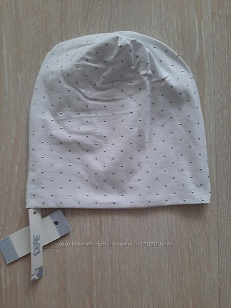 Новая белая демисезонная шапка Idexe шапочка для девочки