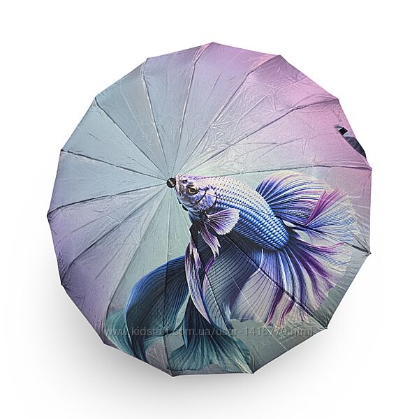 Парасолька повний автомат жіноча Mario сатин панорамний  