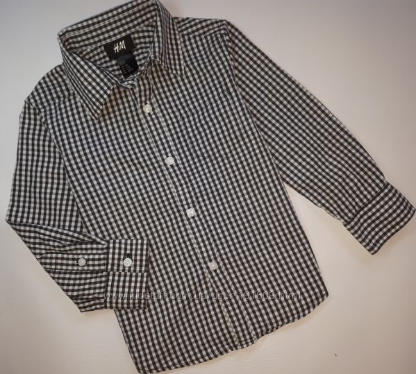 Рубашка H&M 2-3 года бу