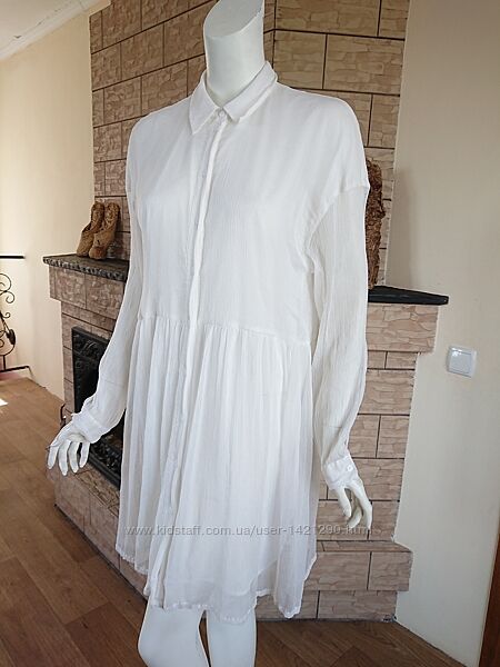 Designers Remix Charlotte Eskildsen датское шелковое платье-рубашка размер 