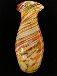 Антикварная ваза 60х годов прошлого века из цветного стекла