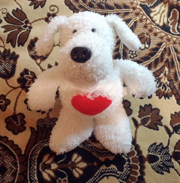 Мягкая игрушка - Собака с сердечком