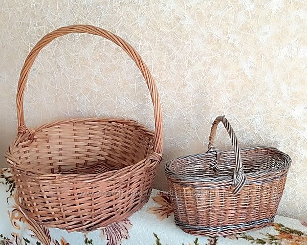 Плетёная корзина с лозы