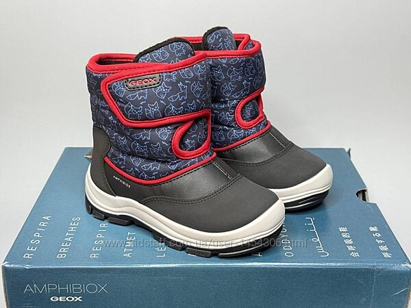 Дитячі зимові черевики Geox Flanfil 26,27р чоботи ботінки хлопчику ботинки