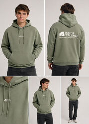 Худи smog relaxed fit на флисе размер m