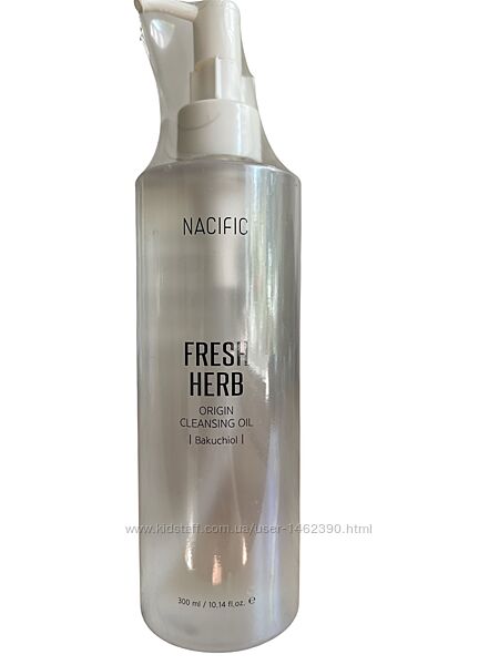 Nacific, Fresh Herb, Origin Cleansing Oil гідрофільна олія, бакучіол. 