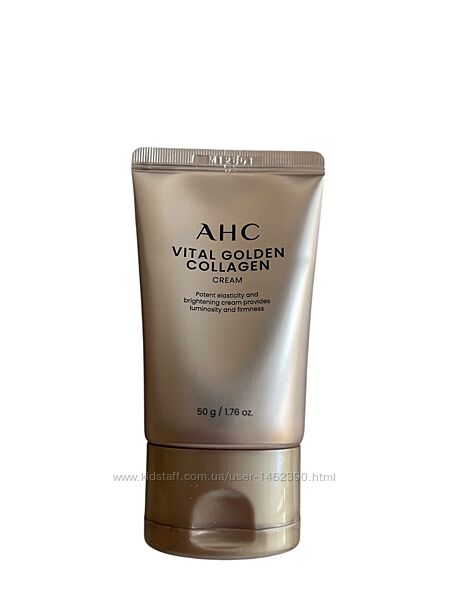 Ahc vital golden collagen cream 50г лифтинг крем с коллагеном и золотом