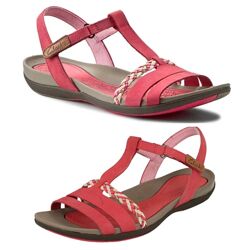 Брендовые кожаные босоножки сандалии Clarks 25 см