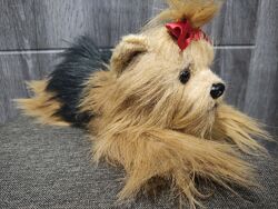 Игрушка собачка йорк, йоркширский терьер, щенок, песик 28 см