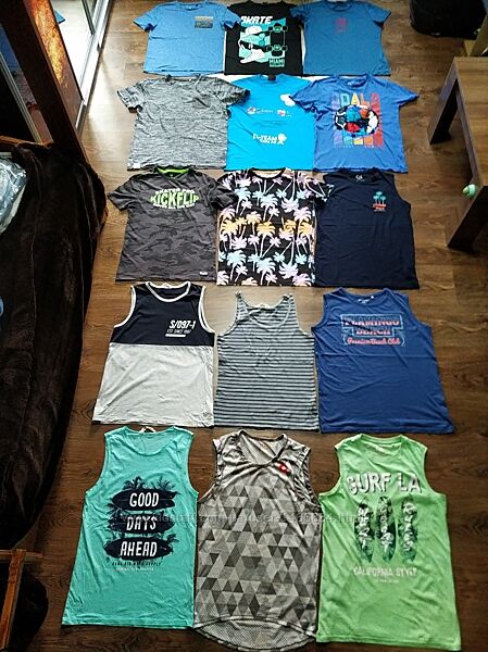 Модні, яскраві, літні футболки, майки для хлопчика 13-14 років