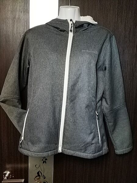 Брендова, термо куртка на хутрі, софтшелл 46-48 р-Trevolution