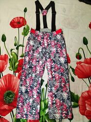 Зимові, фірмові, лижні штани, полукомбінезон для дівчинки 9-10 р-dare2b