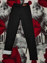 Теплі, зимові лосіни на хутрі для дівчинки 11-12 р