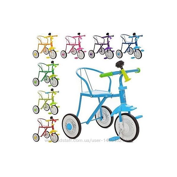 Детский трехколесный велосипед гвоздик, гномик - разные цвета