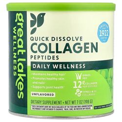 Great Lakes Wellness, швидкорозчинні пептиди колагену, для здоровя
