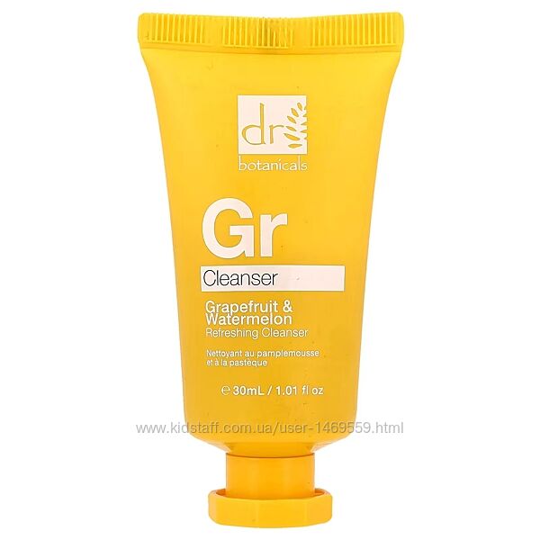 Dr. Botanicals освіжаючий очищувальний засіб грейпфрут і кавун 30 мл 
