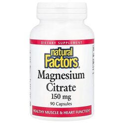 Natural Factors цитрат магнію 150 мг 90 капсул