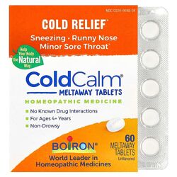 Boiron ColdCalm Meltaway для дітей від 4 років без смакових добавок 60 табл