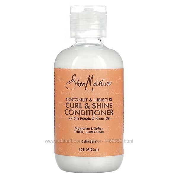 SheaMoisture кондиціонер для блиску та локонів з кокосом і гібіскусом для г