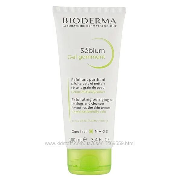 Bioderma очищуючий гель Sebium Exfoliating 100 мл