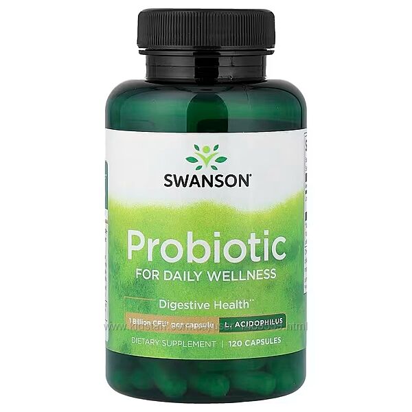 Swanson пробіотик 120 капсул 1 млрд КУО на капсулу