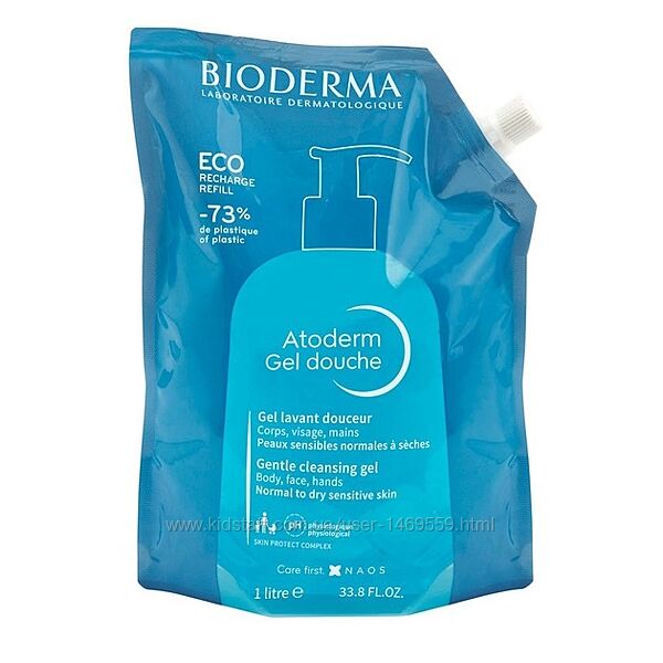 Bioderma Atoderm гель для душу Eco-Refill 1 л