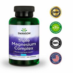 Swanson комплекс з потрійним магнієм 400 мг 300 капсул Triple Magnesium