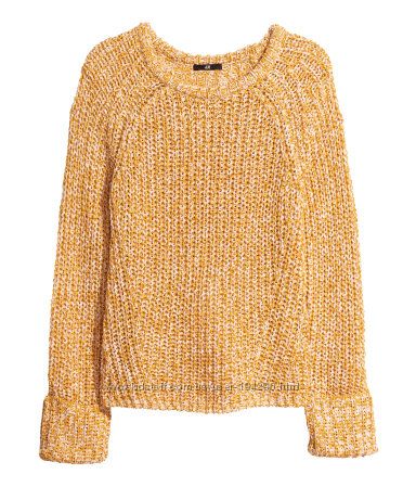 Свободный меланжевый свитер от H&M, S-М, весна, лето