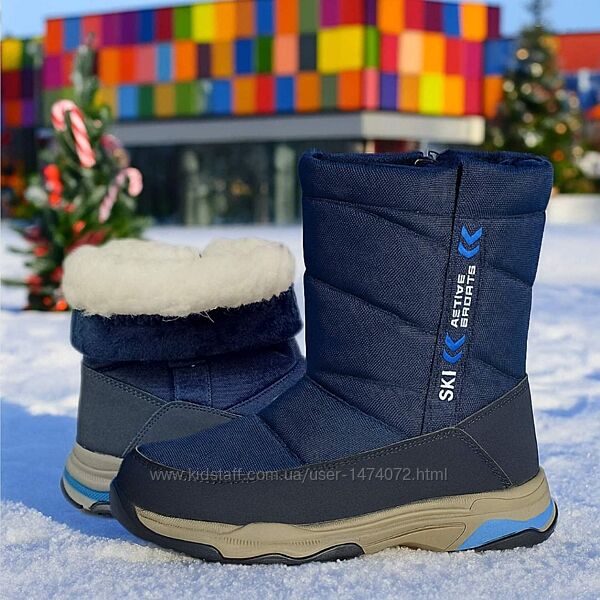 Зимние сапоги дутики для мальчика