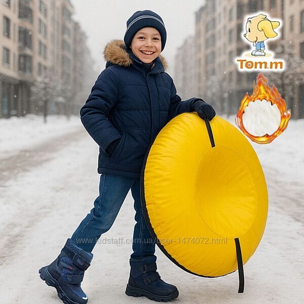 Tom. M зимові чоботи для хлопчика 3237  дитячі термочоботи дутики з вовною