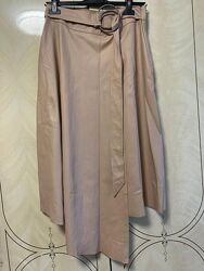 Спідниця з еко шкіри на запах