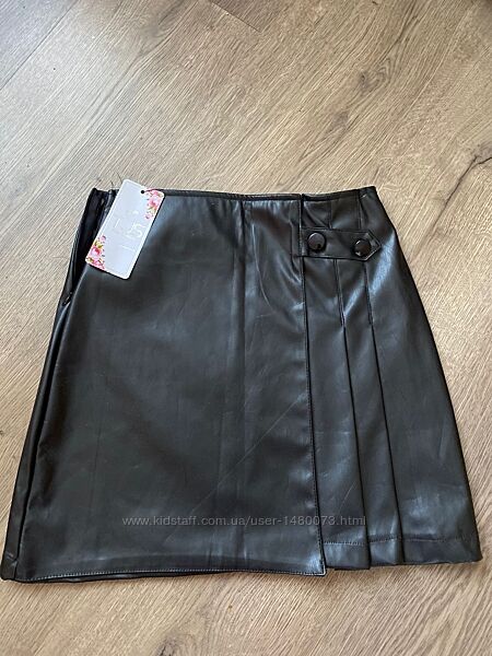 Спідниця з еко шкіри для дівчинки 