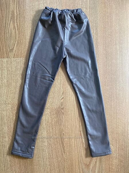 Лосини з еко шкіри для дівчинки 
