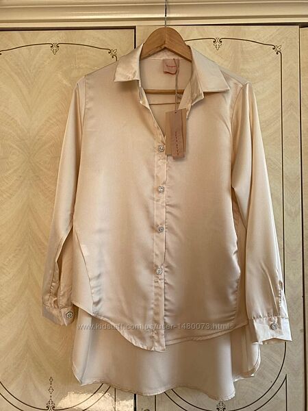 Сатинова блузка жіноча 