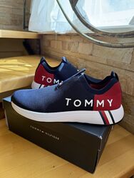 Tommy hilfiger cникерсы кеды синие 42 размер, 28 см, 11М тканевые легкие