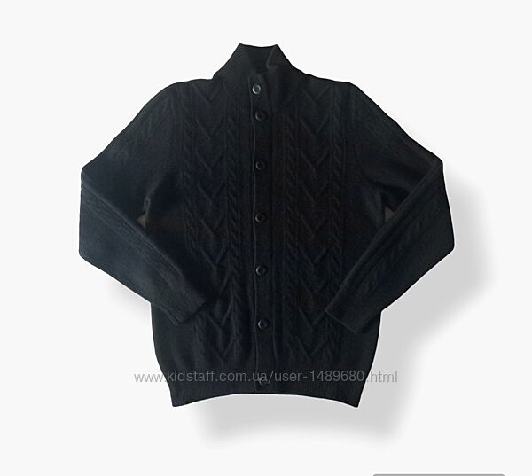 JEFF BANKS Кардиган с высоким воротом, кофта, свитер , шерсть 