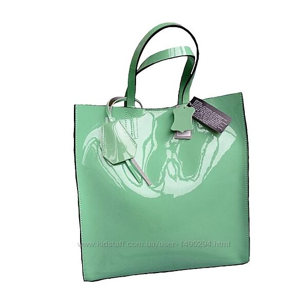 Сумка женская кожаная мятная