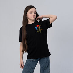 Футболка вишиванка - Квіти оверсайз