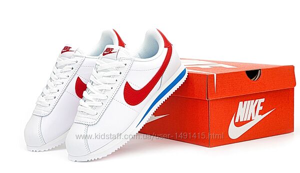 Женские кроссовки Nike Air Cortez. White Red