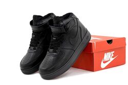 Зимние мужские кроссовки ботинки Nike Air Force Winter. УНИСЕКС. Кожа