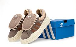 Женские кроссовки Adidas Campus X Bad Bunny. Grey Beige