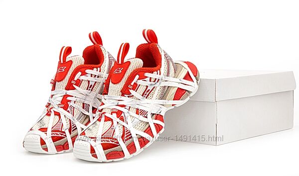 Женские кроссовки Balenciaga 3xl Extreme Lace Sneaker. White Red