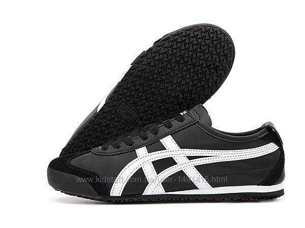 Женские кроссовки Asics Onitsuka Tiger Mexico 66. Black. Унисекс