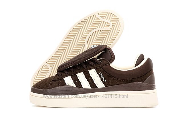 Женские кроссовки Adidas Campus X Bad Bunny. Brown