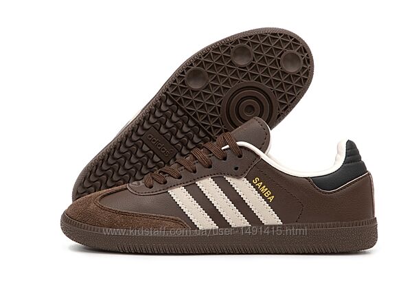 Женские кроссовки Adidas Samba OG. Brown