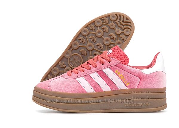 Женские кроссовки Adidas Gazelle Bold. Pink