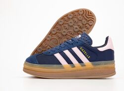 Женские кроссовки Adidas Gazelle Bold. Blue