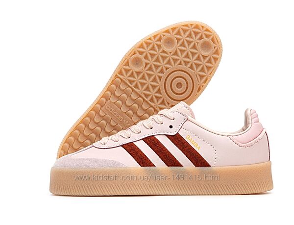 Женские кроссовки Adidas Samba. Beige